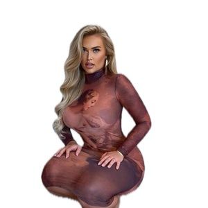 Sheer midi dress spring/summer